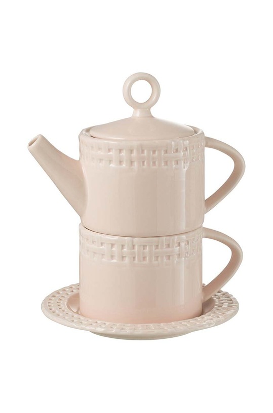 J-Line set de ceai Tea Pot And Tea Cup roz 34695