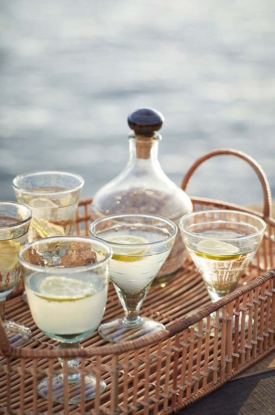 Кухня та бар Піднос Madam Stoltz 2-pack MKR221231.2 бежевий