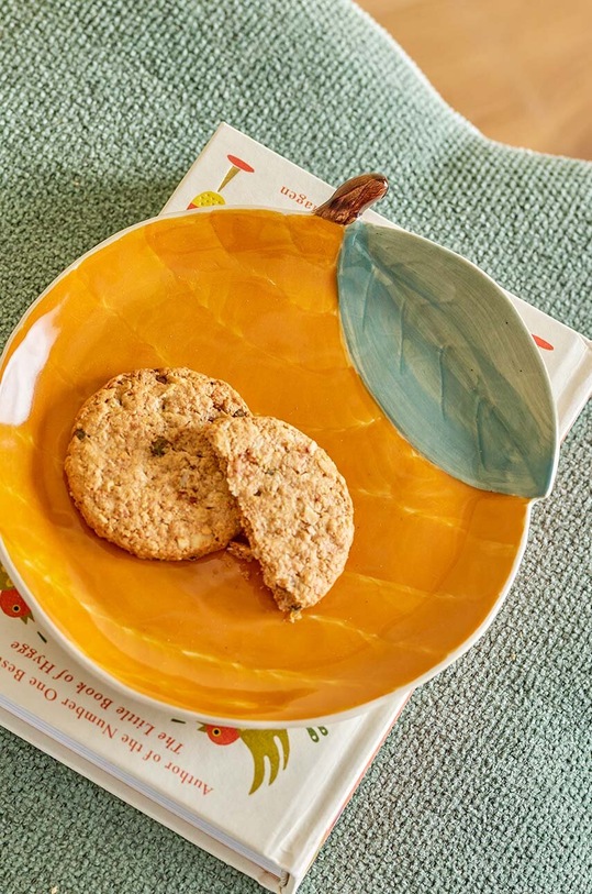 Kuchnia i bar Bloomingville talerz dekoracyjny Agnes 82060873 pomarańczowy