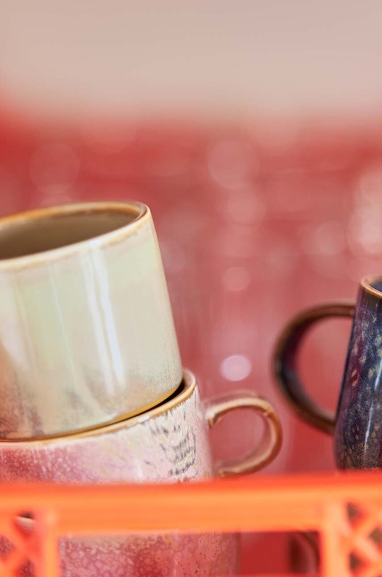 Чашка з блюдцем Hkliving ACE7166 барвистий