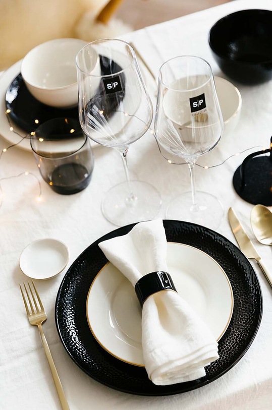 Bucătărie și bar S|P Collection inel pentru șervețele Centro 4-pack 824386 multicolor