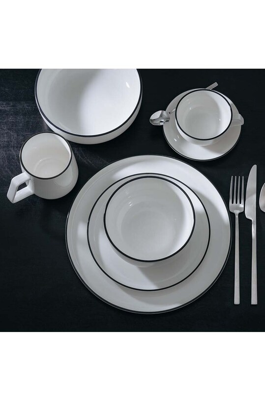S|P Collection set de cină pentru 4 persoane Studio Base 16-pack 850025 alb AA00