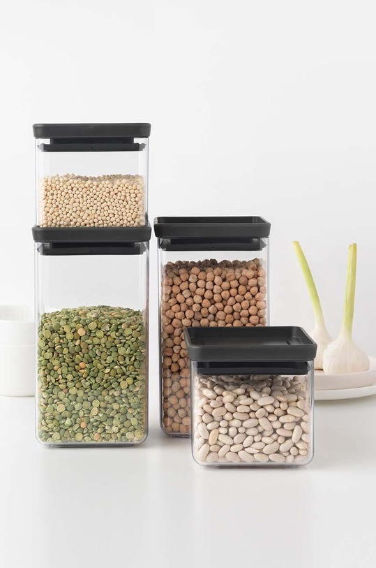 Brabantia zestaw pojemników do przechowywania Tasty+ 4-pack transparentny 122422