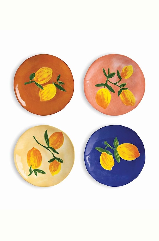 Σετ πιάτων &k amsterdam Lemon Full Colour 4-pack πολύχρωμο 2811.01