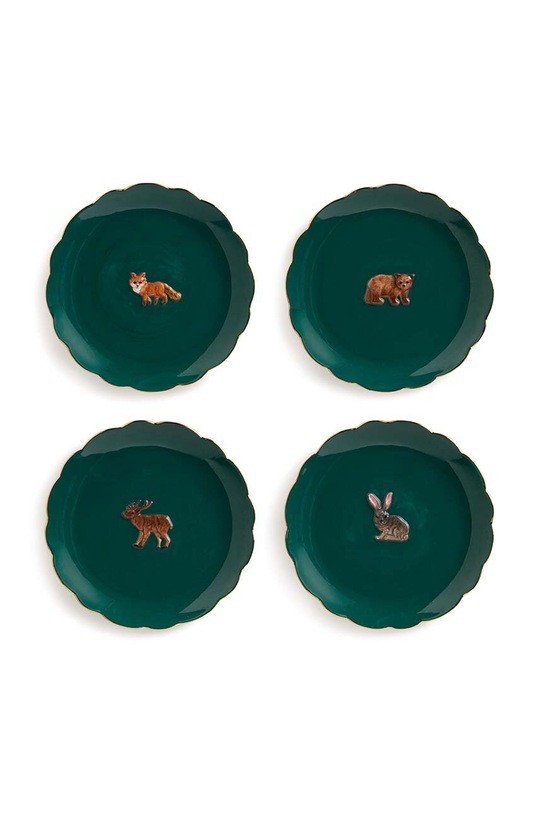 Набор тарелок &k amsterdam Plate Forest Animal 4 шт зелёный 2813.01