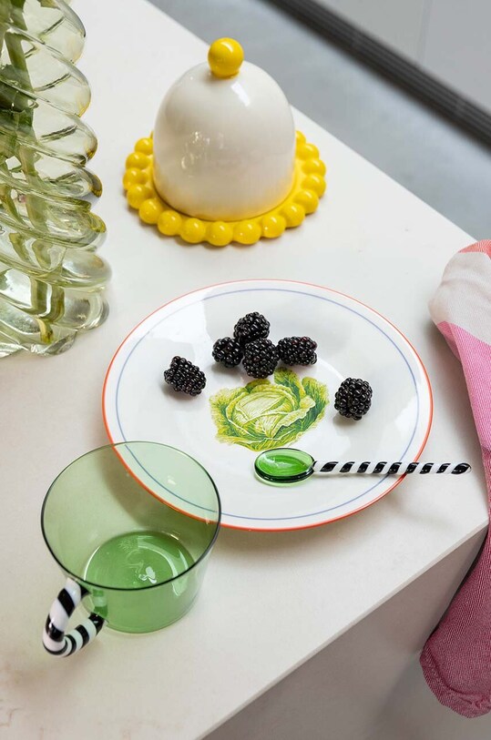 Набір чайних ложок &k amsterdam Spoon Duet Green 4-pack 2174.09 барвистий