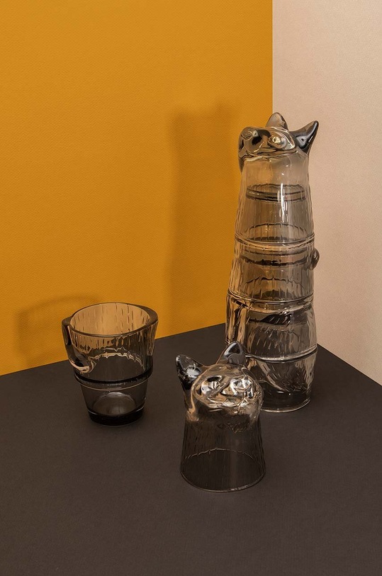 DOIY zestaw szklanek Kitty 4-pack czarny DYGLAKIBK