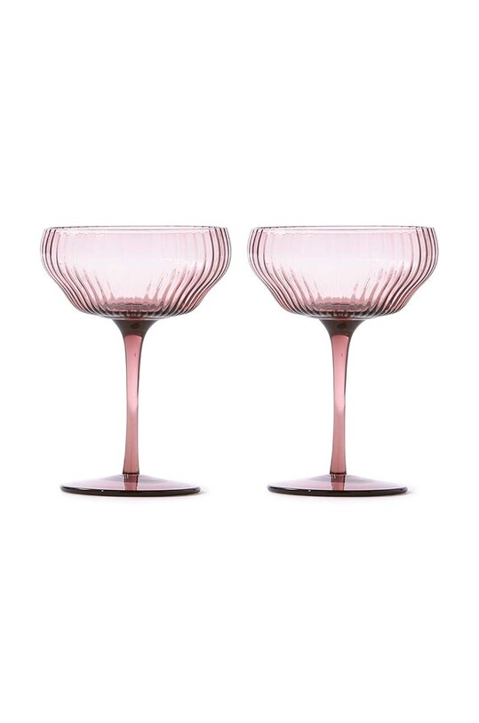 Набор бокалов Pols Potten Pum Coupe Glasses 250 ml 2 шт розовый 140.230.152