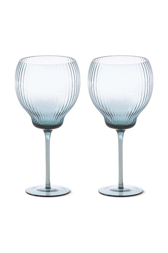 Sada pohárov na víno Pols Potten Pum Wineglasses 700 ml 140.230.155 modrá AA00