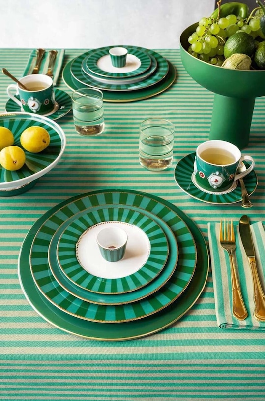 Pip Studio zestaw talerzy Love Birds 6-pack zielony 51001464