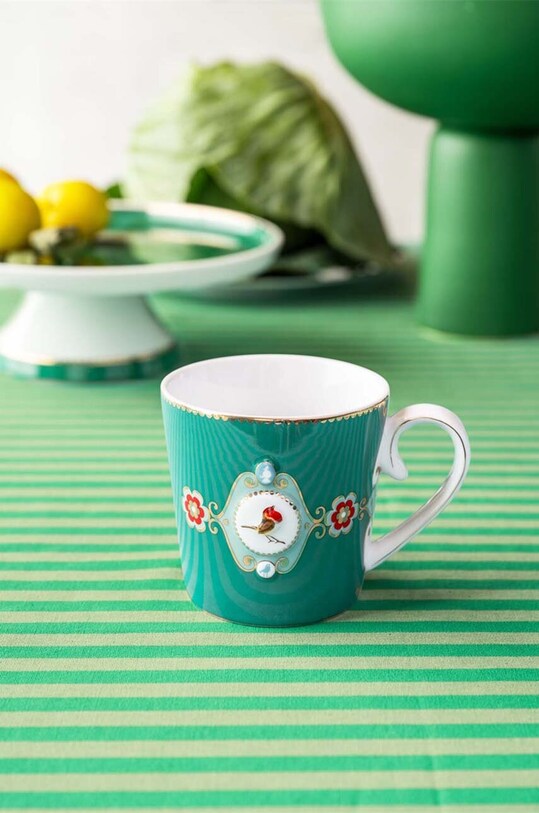 Кухня та бар Чашка Pip Studio Love Birds Medallion 250 ml 51002472 зелений