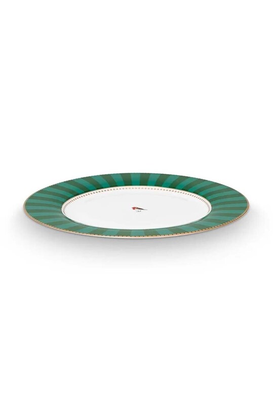 Pip Studio zestaw talerzy Love Birds Stripes Eme 6-pack 51001463 zielony AA00