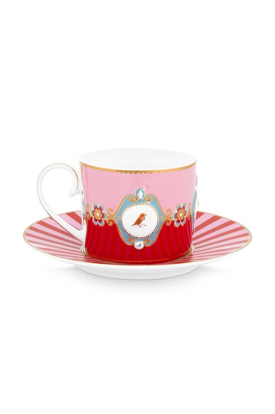 Pip Studio filiżanka ze spodkiem Love Birds Medalli 200 ml 51004012 multicolor AA00