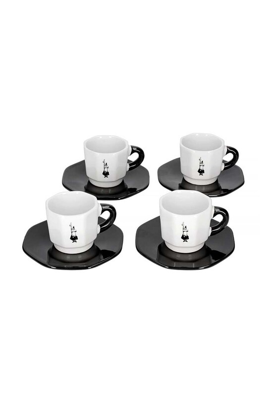 Набор чашек с блюдцами Bialetti 4 шт белый 700000652