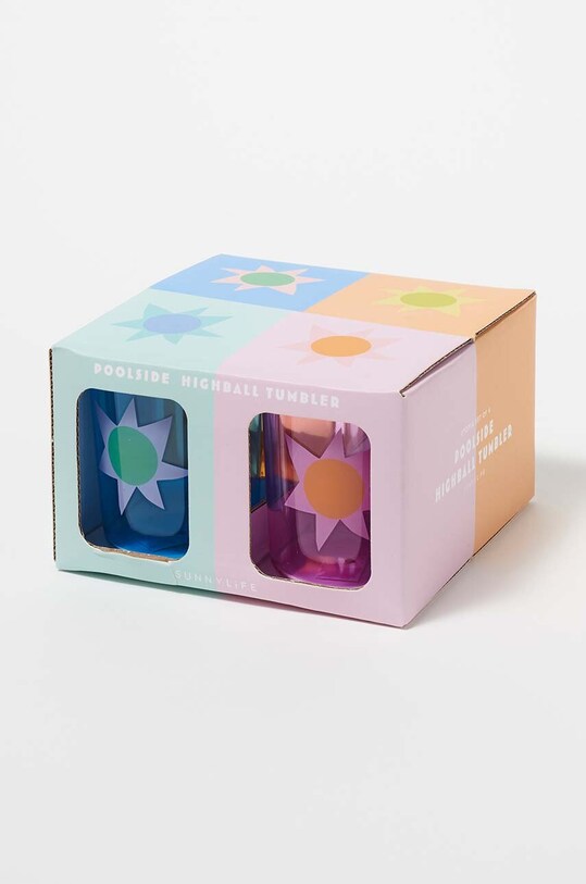 SunnyLife zestaw kubków Utopia Multi 4-pack S3UPHBUT multicolor AA00