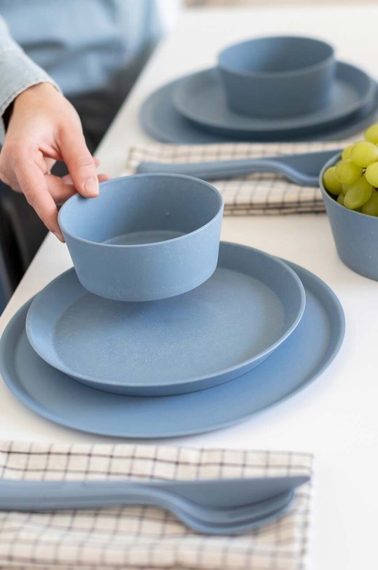 Кухня та бар Набір тарілок Koziol Connect 25,5 cm 4-pack 7101716 блакитний