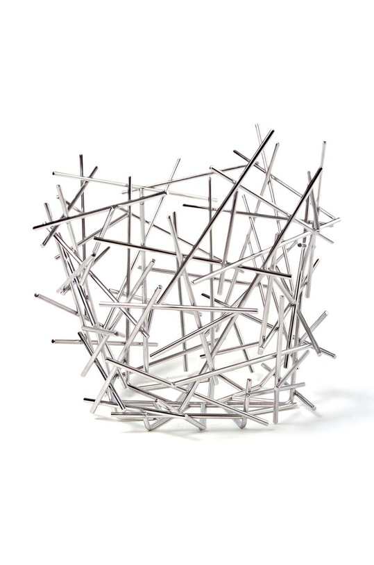 Koš na ovoce Alessi Blow Up šedá FC03