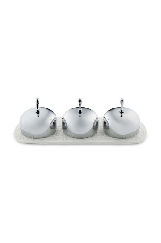 Alessi zestaw miseczek do serwowania z podstawką Dressed 3-pack multicolor MW15