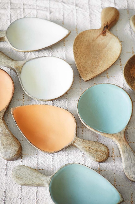 Салатні ложки Madam Stoltz Wooden 2-pack MSD23S.04OW білий AA00