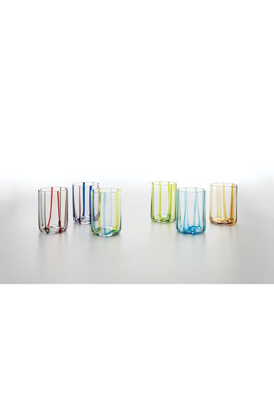 Кухня та бар Набір склянок Zafferano Tirache 350 ml 6-pack TR00112 барвистий