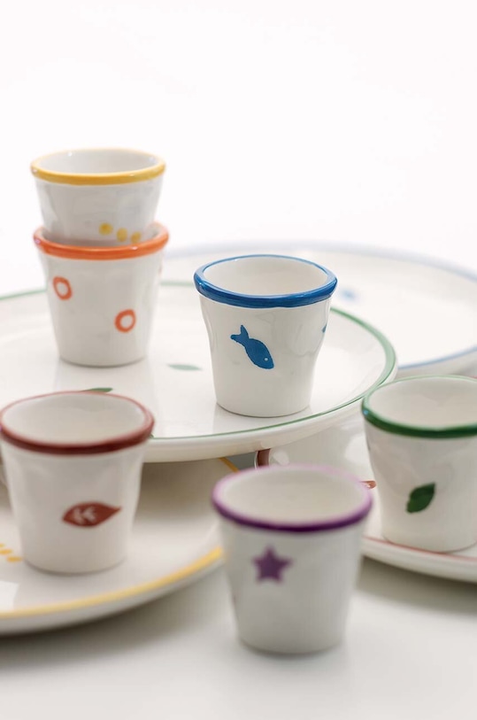 Кухня и бар Набор кружек Zafferano Lido 70 ml 6 шт STE0001 мультиколор