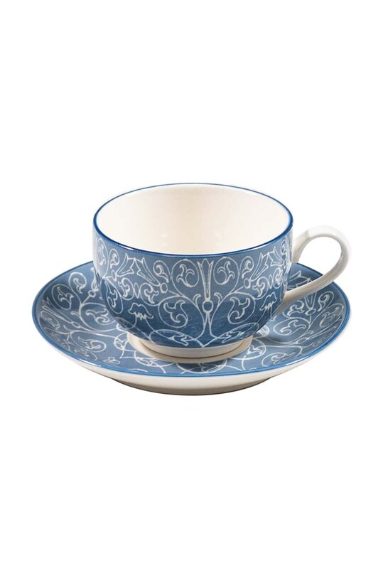 Чашка з блюдцем Zafferano Tue Tea 4-pack блакитний TU01116