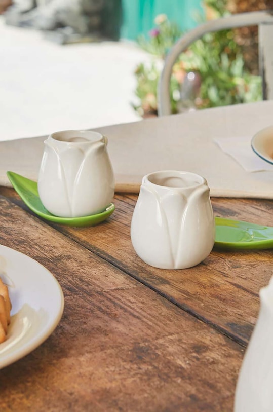 Набір чашок з блюдцями Balvi Tulip 100 ml 2-pack 27860