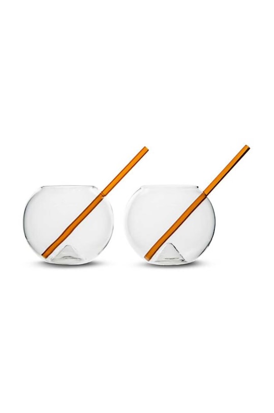 Byon szklanka ze słomką Magaluf 450 ml 2-pack multicolor 5267800710