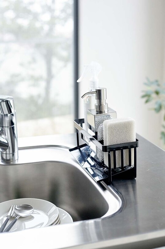 Кухня и бар Органайзер для кухонной раковины Yamazaki Tower 5017 чёрный