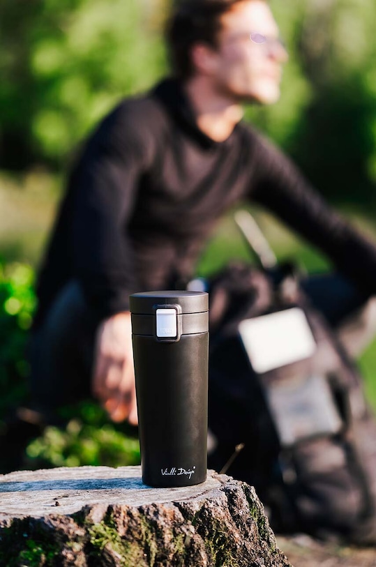 Термокружка Vialli Design Fuori 400 ml чорний 7671