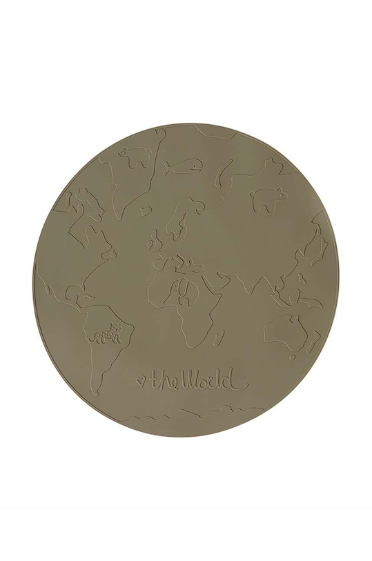 OYOY suport decorativ pentru farfurie The World verde M107141