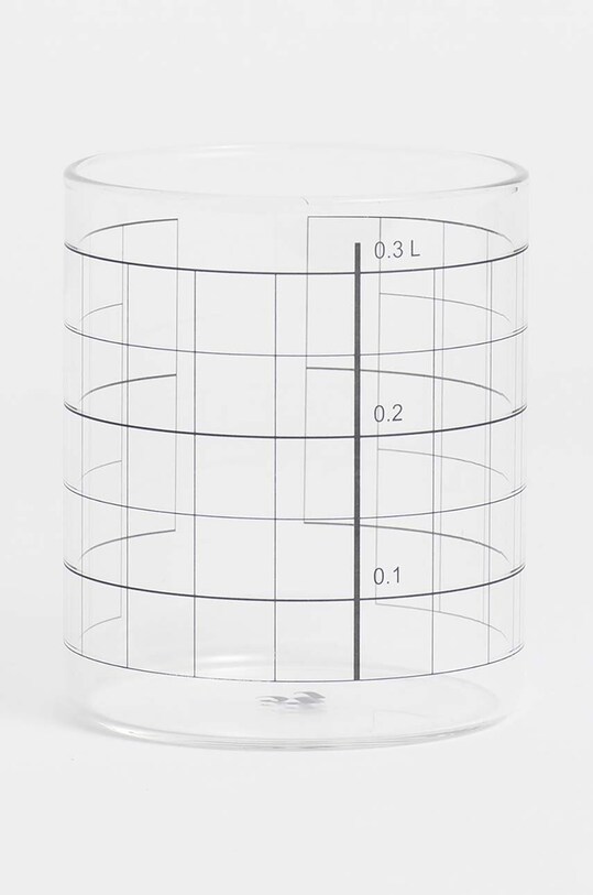 Tre Product set de pahare Double Lines 300 ml 4-pack transparent GDL87GB