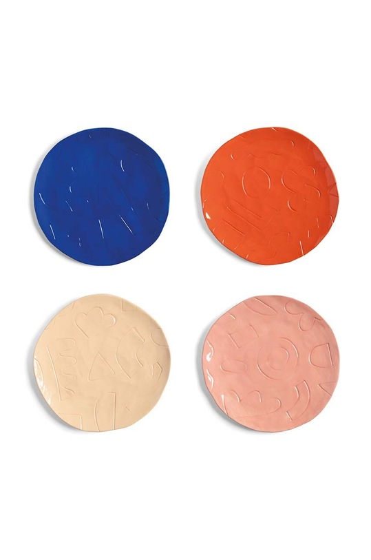 &k amsterdam un set de farfurii 4-pack multicolor 2832.01