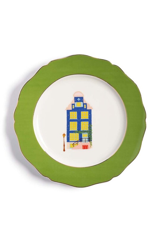 Набір тарілок &k amsterdam canal house large 4-pack 2180.01 барвистий