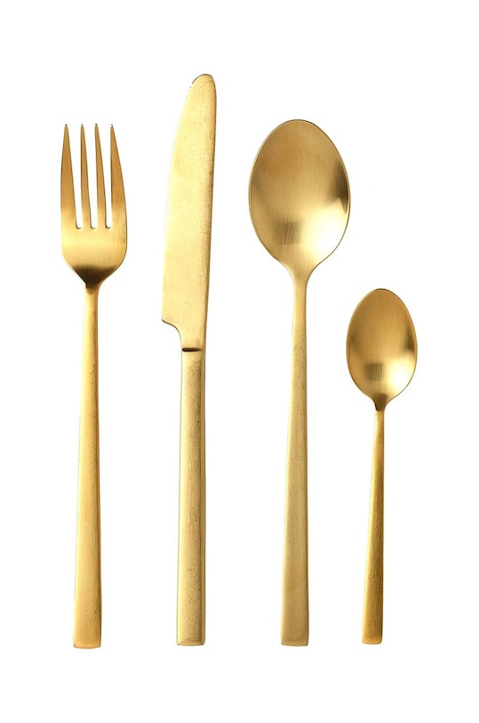 Bitz set di posate per 4 persone Mat Gold 16-pack giallo 130120