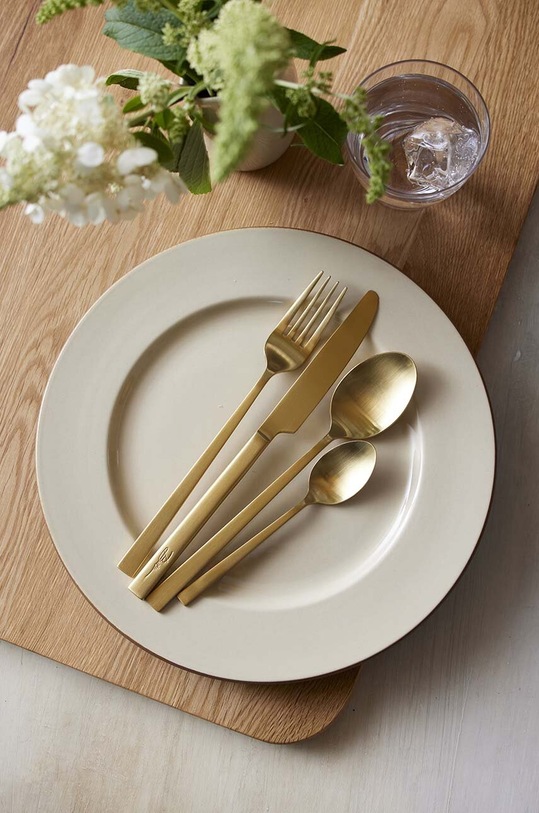 Bitz set di posate per 4 persone Mat Gold 16-pack 130120 giallo