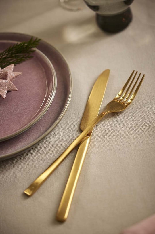 Bitz set di posate per 4 persone Mat Gold 16-pack 130120