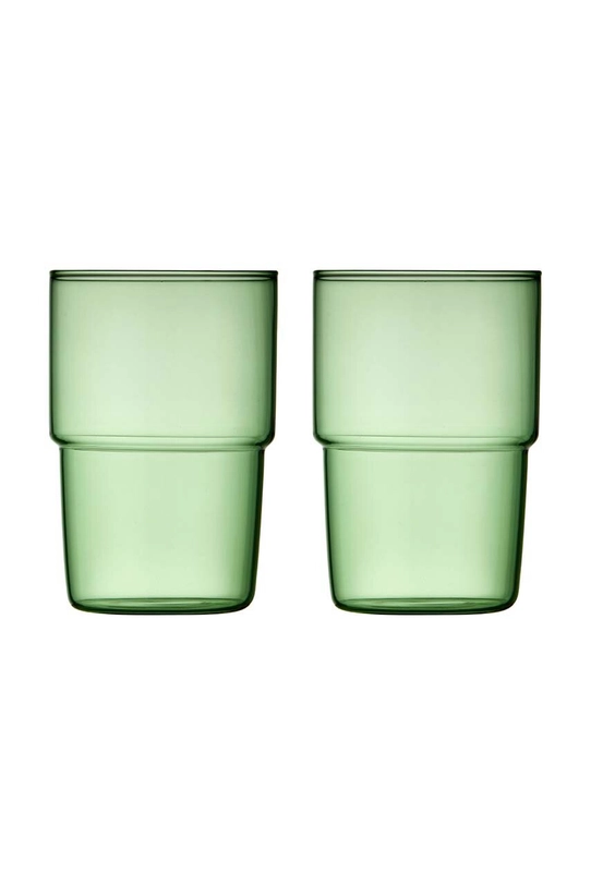 Lyngby set de pahare Torino 400 ml 2-pack verde 30198