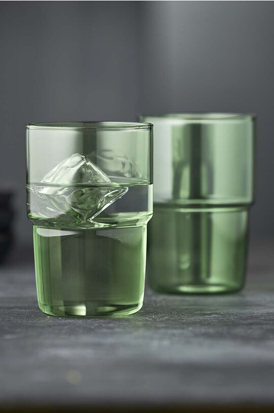 Набір склянок Lyngby Torino 400 ml 2-pack зелений 30198