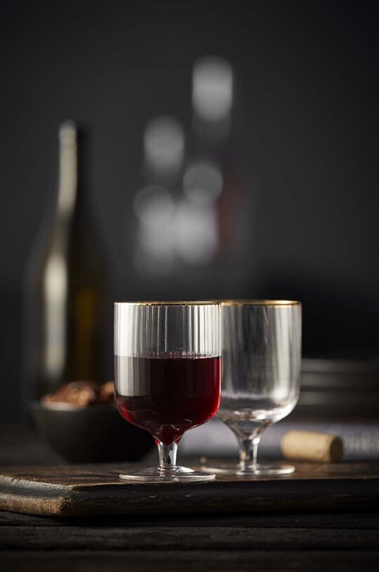 Lyngby zestaw kieliszków do wina Palermo 300 ml 4-pack transparentny 12058.