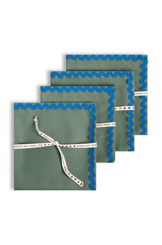 Really Nice Things zestaw serwetek 4-pack zielony 104472