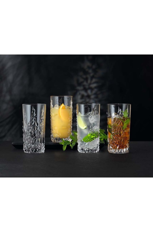 Кухня та бар Набір склянок для коктейлів Nachtmann Sculpture Longdrink 420 ml 4-pack 101967. прозорий