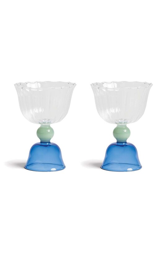 &k amsterdam borospohár készlet tulip blue 200 ml 2 db többszínű 351.01