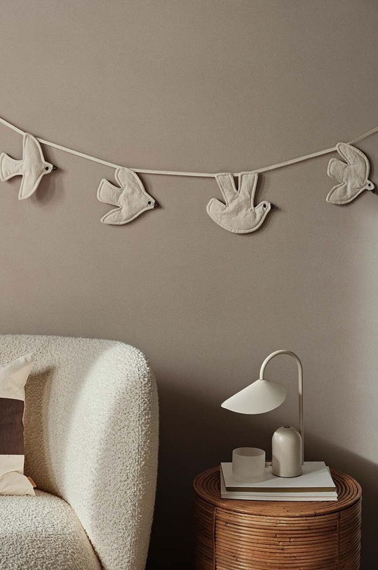 Kuchnia i bar Ferm Living zestaw szklanek Ripple Low Glasses 200 ml 4-pack 1104269324 biały