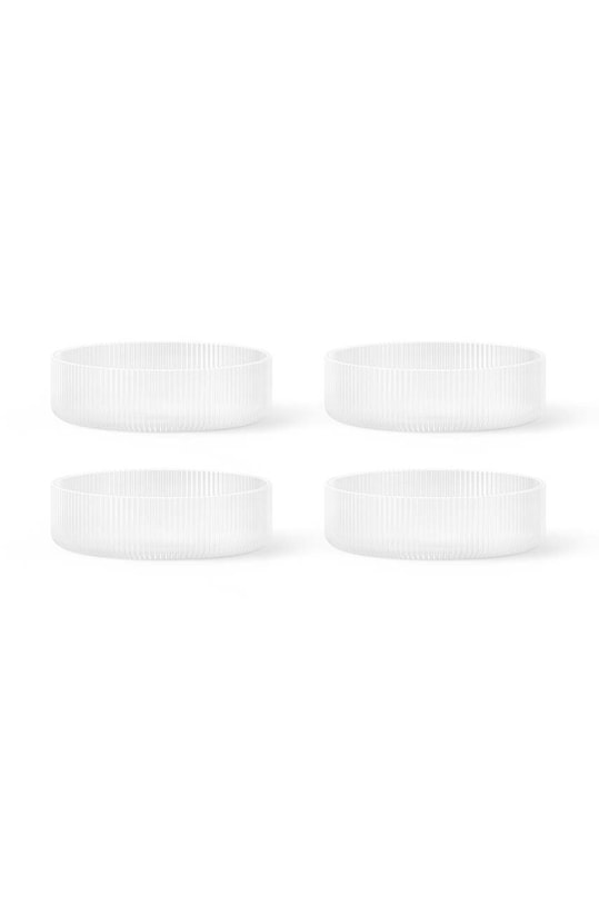 Набір мисок ferm LIVING Ripple Serving Bowls 4-pack білий 1104269325