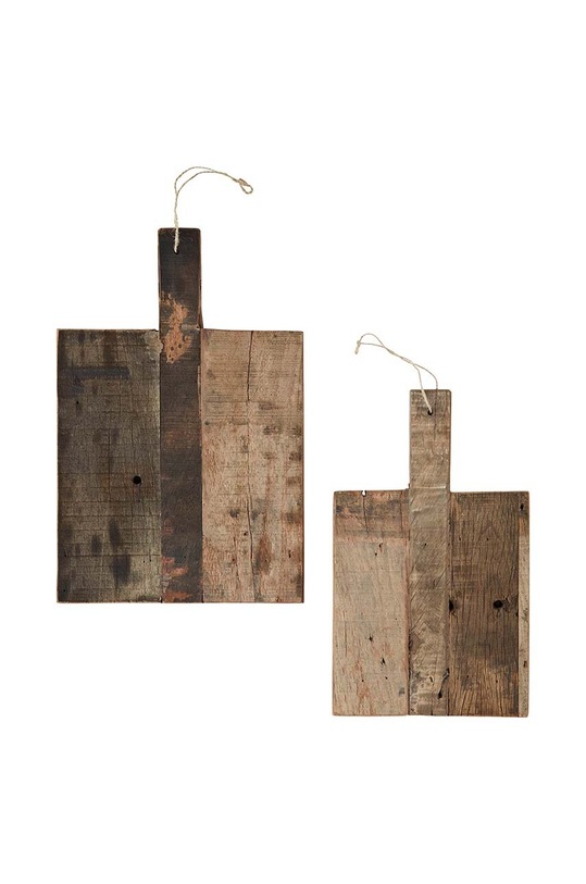 Madam Stoltz set de placi de taiat Recycled Wooden Trays 2-pack multicolor MDS06