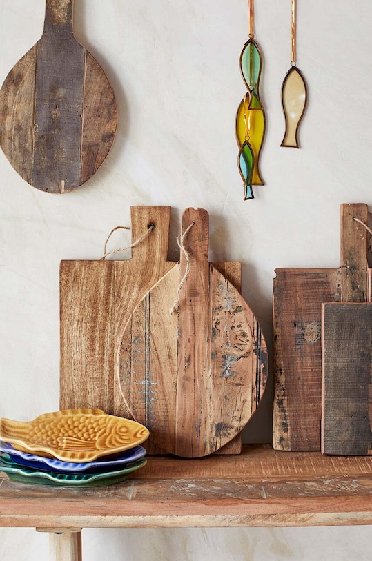 Madam Stoltz set de placi de taiat Recycled Wooden Trays 2-pack MDS06 multicolor AA00