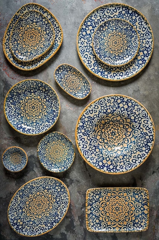 Кухня и бар Набор тарелок Bonna Alhambra Vago ? 33 cm 6 шт ALHVAO33DZ.SET.6 мультиколор