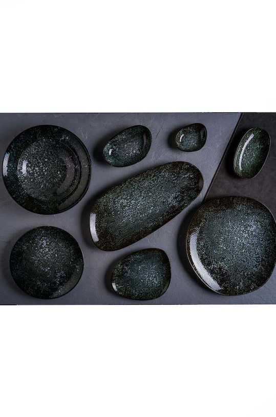 Bonna zestaw talerzy głębokich Cosmos Black Banquet o 28 cm 6-pack COSBLBNC28CK.SET.6