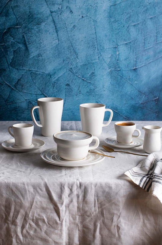 Bonna zestaw kubków Kaff Cappuccino Cup 250 ml 6-pack biały KAF01CPF.SET.6